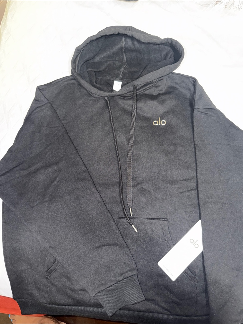 ALO Yoga Accolade Women’s Black Hoodie - Logo Pullover